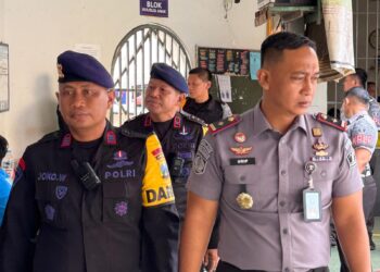 Komandan Kompi 1 Batalyon C Pelopor Brimob Polda Jatim kunjungi Lapas Kediri, ini tujuannya