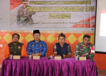 BPBD Kabupaten Kediri Sosialisasi Tanggap Bencana di Lokasi TMMD ke 122