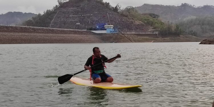 Usung konsep edu tourism dan spot tourism, Waduk Wonorejo Tulungagung kenalkan wahana paddling