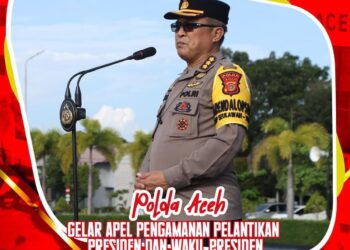 Polda Aceh Gelar Apel Pengamanan Pelantikan Presiden