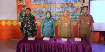 Percepat Penurunan Stunting, TMMD 122 Kodim 0809/Kediri bersama Pemerintah Kabupaten Kediri Gelar Workshop Olahan Makanan Sehat