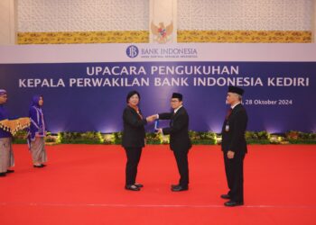 Bank Indonesia Gelar Upacara Pengukuhan Kepala Perwakilan Bank Indonesia Kediri