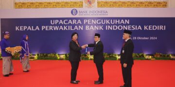 Bank Indonesia Gelar Upacara Pengukuhan Kepala Perwakilan Bank Indonesia Kediri