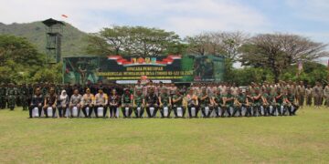 Jenderal TNI Maruli Simanjuntak Pimpin Upacara Penutupan TMMD Ke-122 Di Brigif Kediri