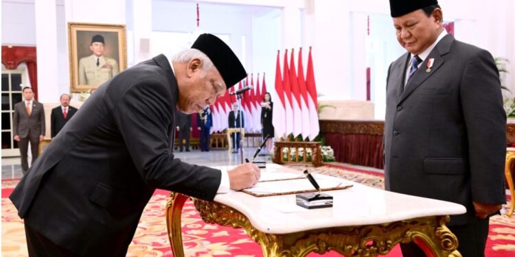 Presiden Prabowo Lantik Basuki Sebagai Kepala Otorita IKN