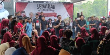 Pedagang Soto Branggahan Gelar Nyoto Bareng Mas Dhito