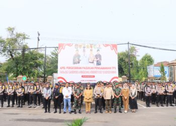 Polres Kediri Kota Gelar Apel Pergeseran Pasukan Pengamanan TPS Pilkada 2024