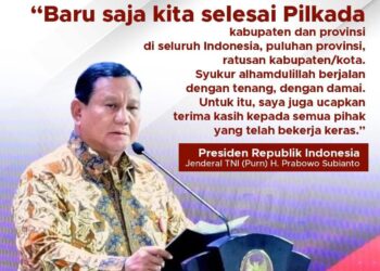 Presiden Prabowo Apresiasi Pilkada Yang Cerminkan Pendewasaan Berpolitik