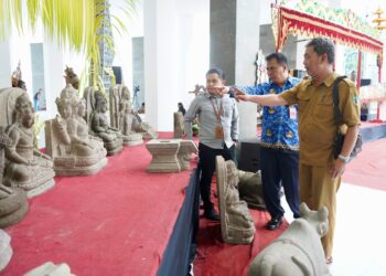 Bupati Kediri Berhasil Pulangkan Belasan Arca ke Kabupaten Kediri