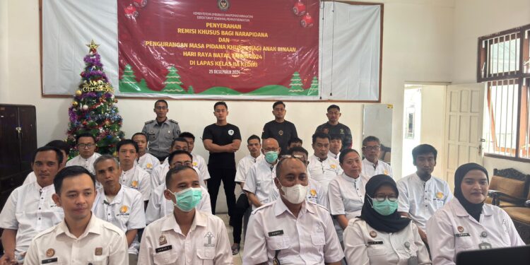 Puluhan Narapidana Di Lapas Kediri Mendapatkan Remisi Natal