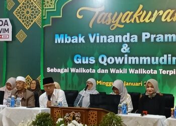 Terpilih Wali Kota Kediri, Vinanda – Gus Qowim Gelar Tasyakuran