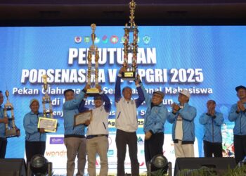 UNP Kediri Berjaya, Juara Umum Dalam Ajang Nasional Mahasiswa 2025 Di Madiun