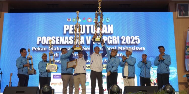 UNP Kediri Berjaya, Juara Umum Dalam Ajang Nasional Mahasiswa 2025 Di Madiun
