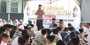 Polres Kediri Beri Santunan Kepada 500 Anak Yatim