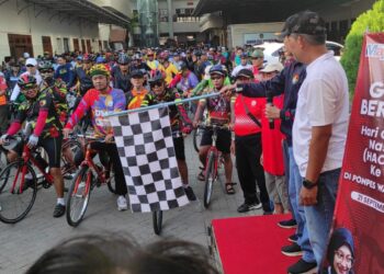 Ponpes Wali Barokah Kota Kediri Gelar Gowes Bareng, Peringati Haornas ke 42