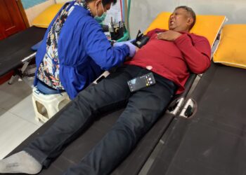 Rayakan HUT ke 80 Kereta Api, Stasiun Kediri Gelar Jalan Sehat dan Donor Darah