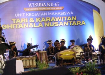 UNP Kediri Jadikan Wisuda Ruang Pelestarian Budaya, Gamelan Jadi Simbol Intelektual dan Kultural