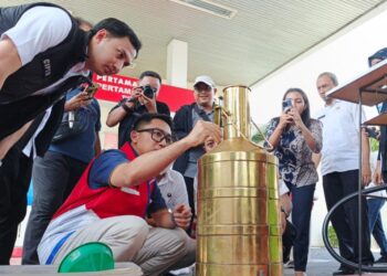 Pertamina, Polres Kediri Kota dan Disperindag Kota Kediri Sidak SPBU, Pastikan Mutu dan Kuantitas BBM Sesuai Standar