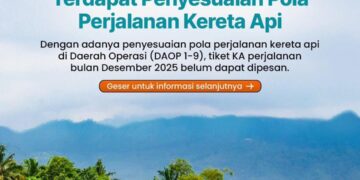 KAI Daop 7 Madiun Lakukan Penyesuaian Jadwal dan Pola Perjalanan KA Mulai Awal Desember