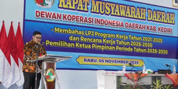 Mas Dhito Ingatkan Pentingnya Regenerasi di Acara Musda Dekopinda Kabupaten Kediri