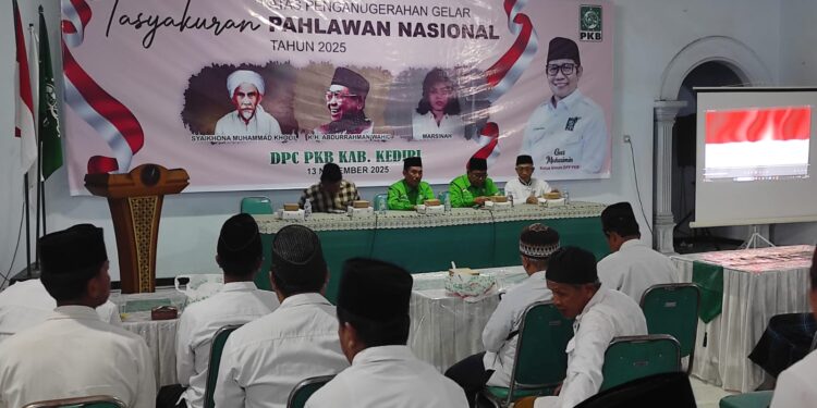 Gus Dur ditetapkan jadi Pahlawan Nasional, DPC PKB Kabupaten Kediri Gelar Tasyakuran