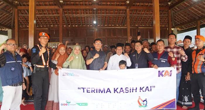 Wujud Kepedulian Sosial, KAI Daop 7 Madiun Salurkan Dana TJSL 778 Juta Sepanjang 2025