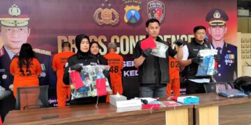 Polres Kediri Kota Ungkap Curanmor Beraksi di Sejumlah TKP, Amankan Pasangan Suami Istri