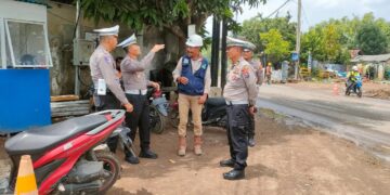 Satlantas Polres Kediri Kota Survei Lokasi Rencana Penutupan Jalan, Simak Rutenya