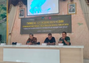 Pemkab Kediri Tekankan Pentingnya Layanan Informasi Publik Desa Dalam Program TMMD Ke-127 Kodim Kediri