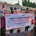 KAI Daop 7 Madiun Gelar Sosialisasi Keselamatan di Perlintasan Sebidang Mengenakan Kebaya, Ini Tujuannya