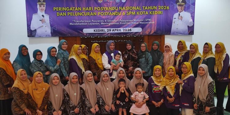 Peringati Hari Posyandu, Wali Kota Kediri Kunjungi Posyandu Di Pondok Wali Barokah